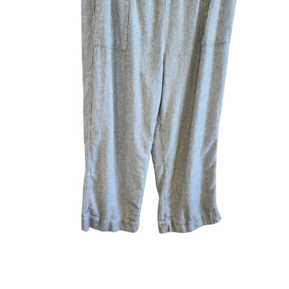 Time And Tru Elastic Waist Pockets Striped Wide Leg Pants Black White Size 2XL - Picture 4 of 9